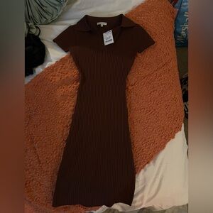 fitted ribbed dress